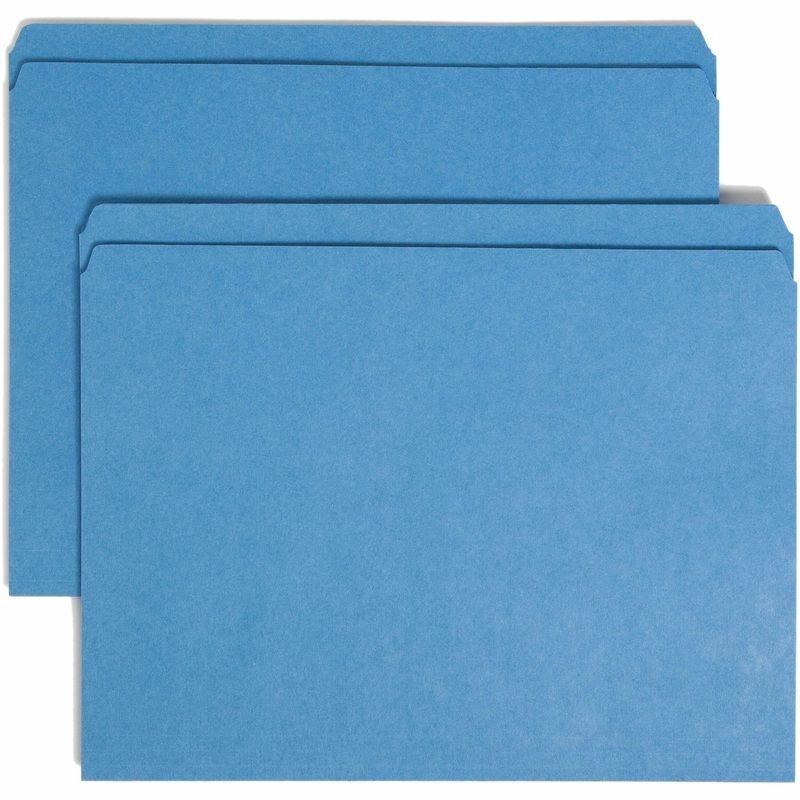 Smead Straight Tab Cut Letter Recycled Top Tab File Folder – SMD12010