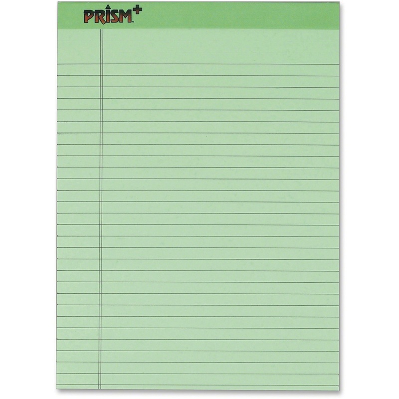 TOPS Prism Plus Wide Rule Green Legal Pad – TOP63190