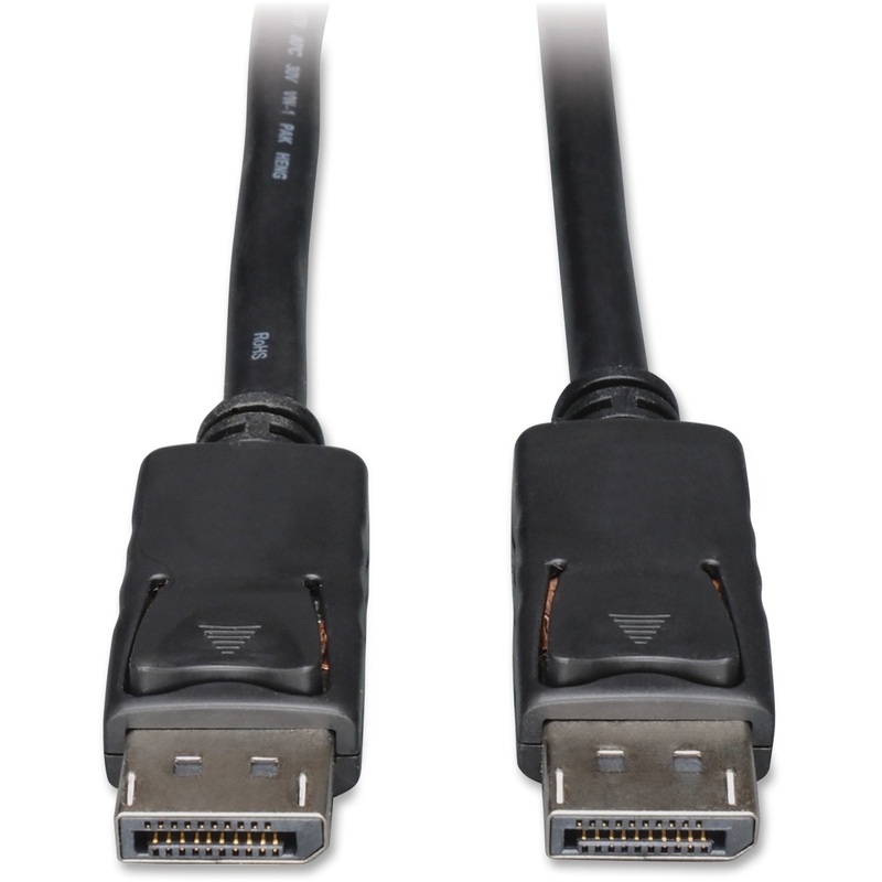 Tripp Lite 6ft DisplayPort Cable with Latches Video / Audio DP 4K x 2K M/M – TRPP580006