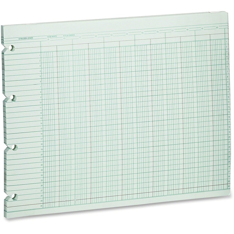 Wilson Jones 20-Column Ruled Sheets – WLJG1020