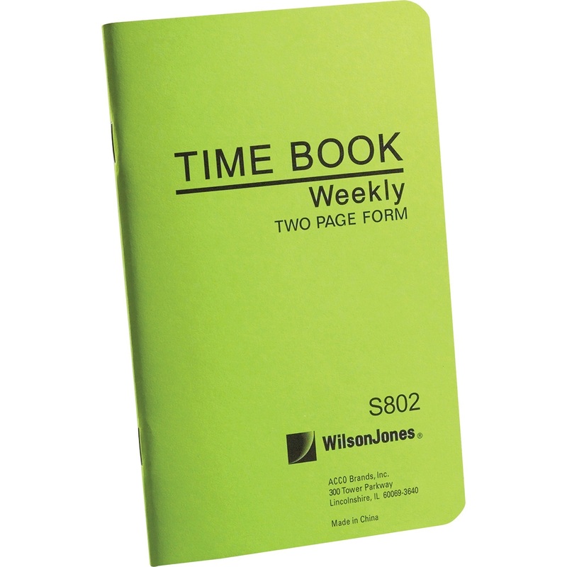 Wilson Jones Foreman’s Time Book – WLJS802