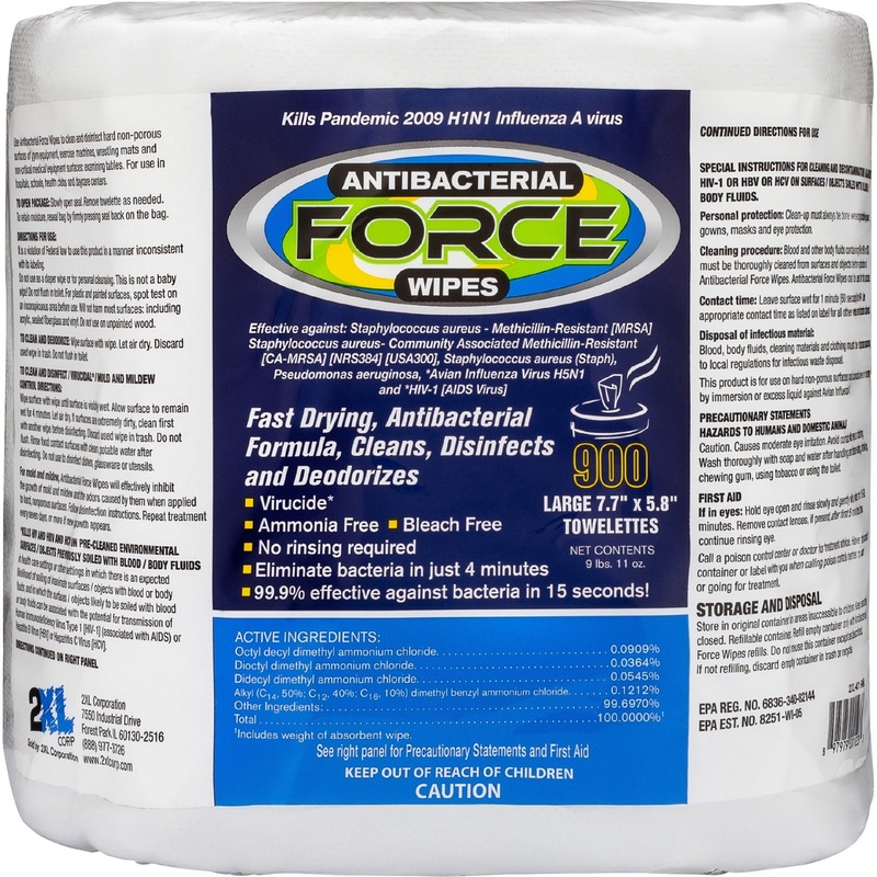 2XL Antibacterial Force Wipes Bucket Refill – TXLL4014