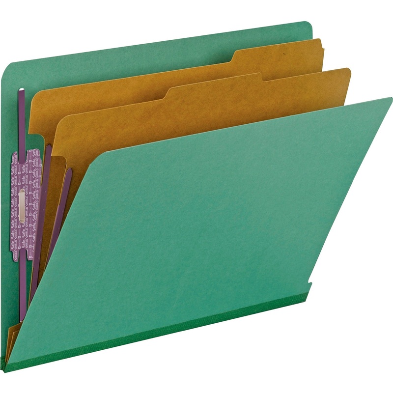 Smead 1/3 Tab Cut Letter Recycled Classification Folder – SMD26785