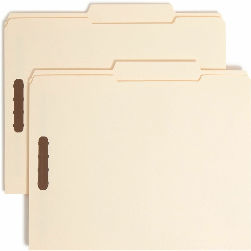 Smead 1/3 Tab Cut Letter Recycled Fastener Folder – SMD14538