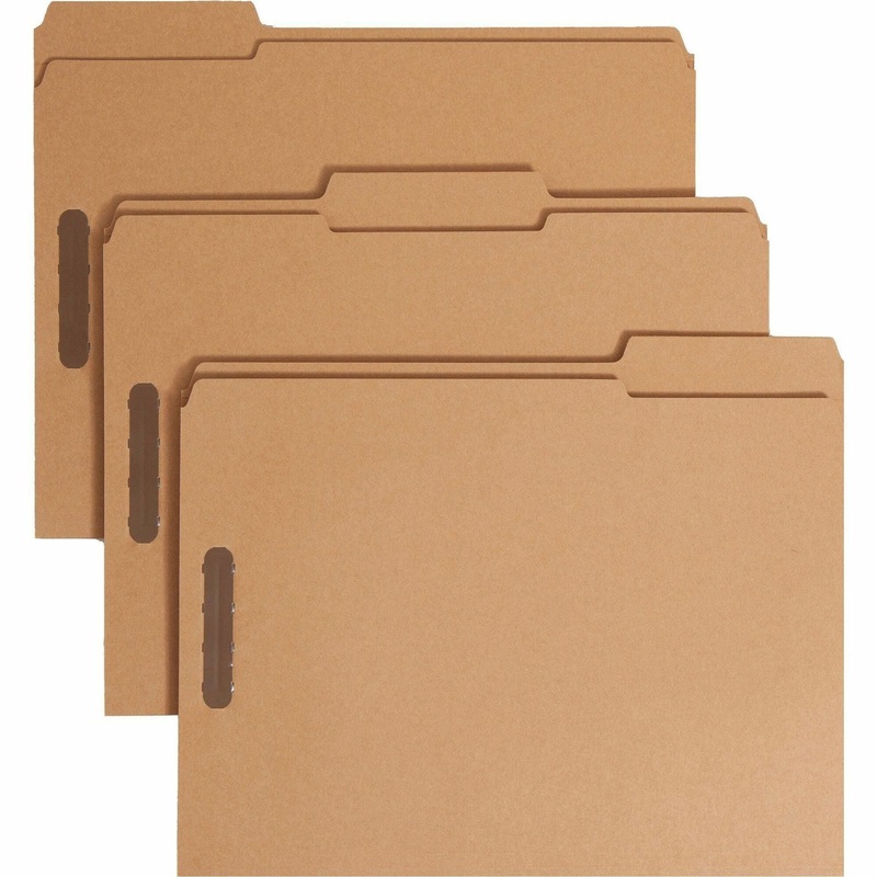 Smead 1/3 Tab Cut Letter Recycled Fastener Folder – SMD14837