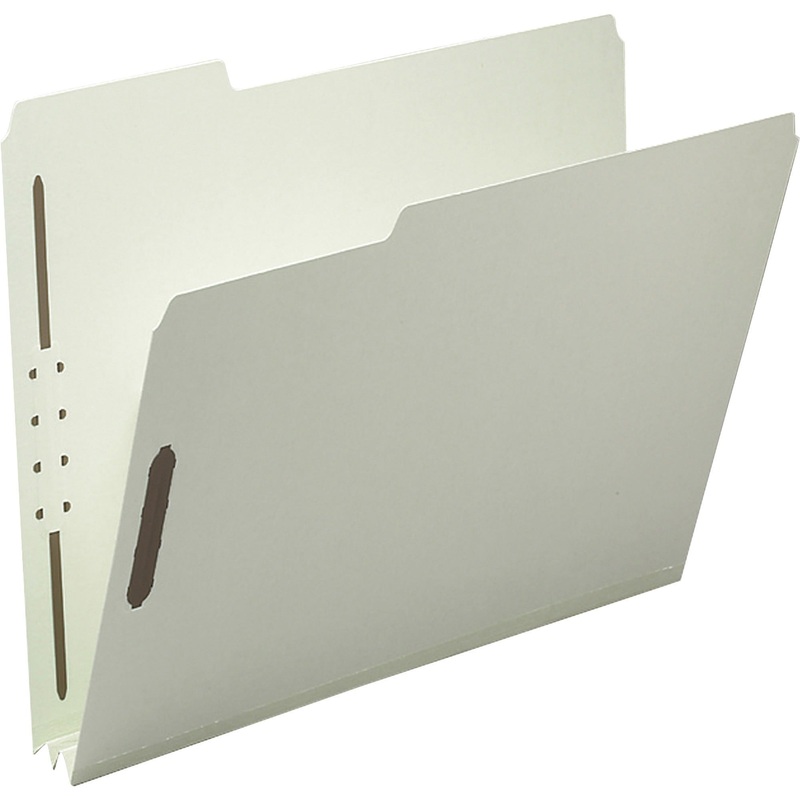 Smead 1/3 Tab Cut Letter Recycled Fastener Folder – SMD15005