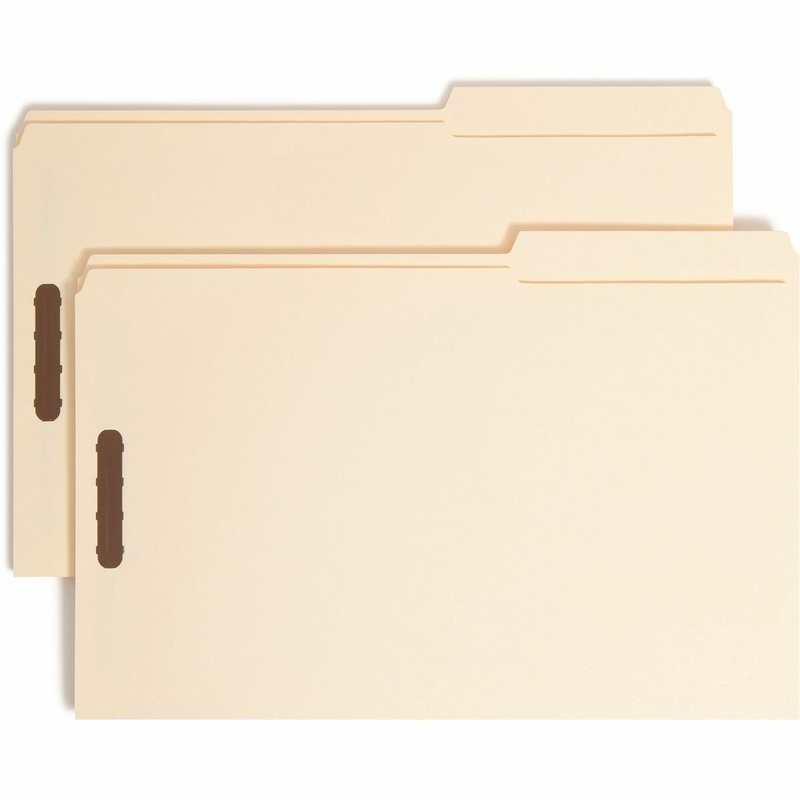Smead 2/5 Tab Cut Legal Recycled Fastener Folder – SMD19587