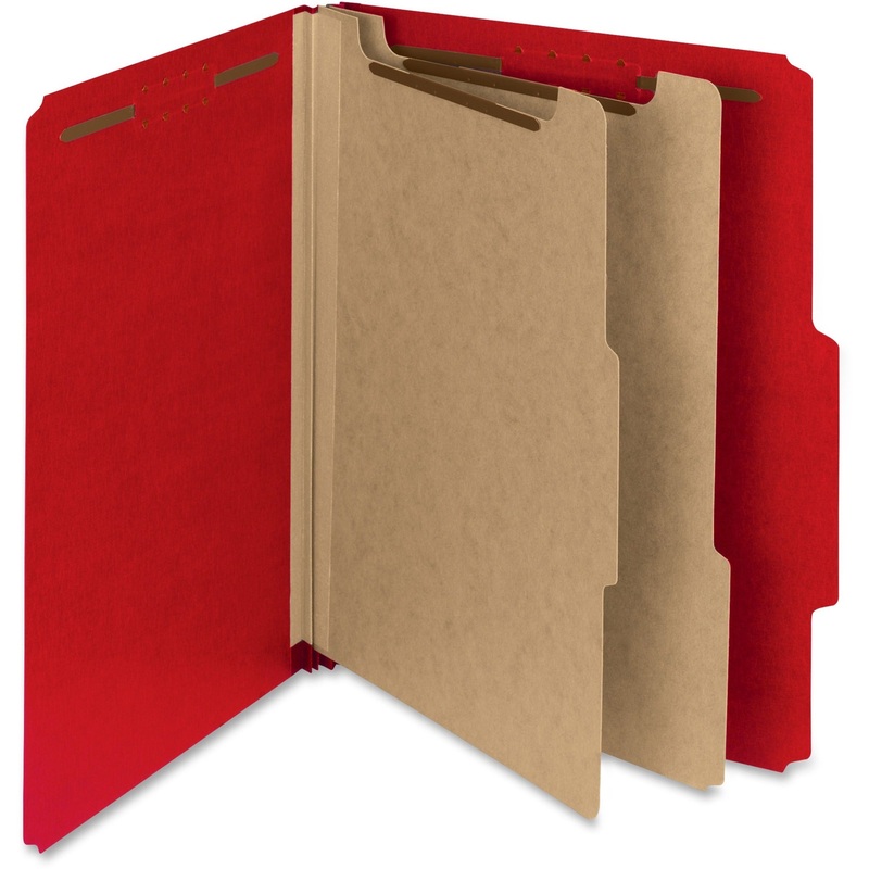 Smead 2/5 Tab Cut Letter Recycled Classification Folder – SMD14061