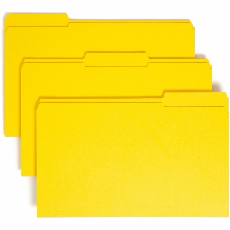 Smead Colored 1/3 Tab Cut Legal Recycled Top Tab File Folder – SMD17934
