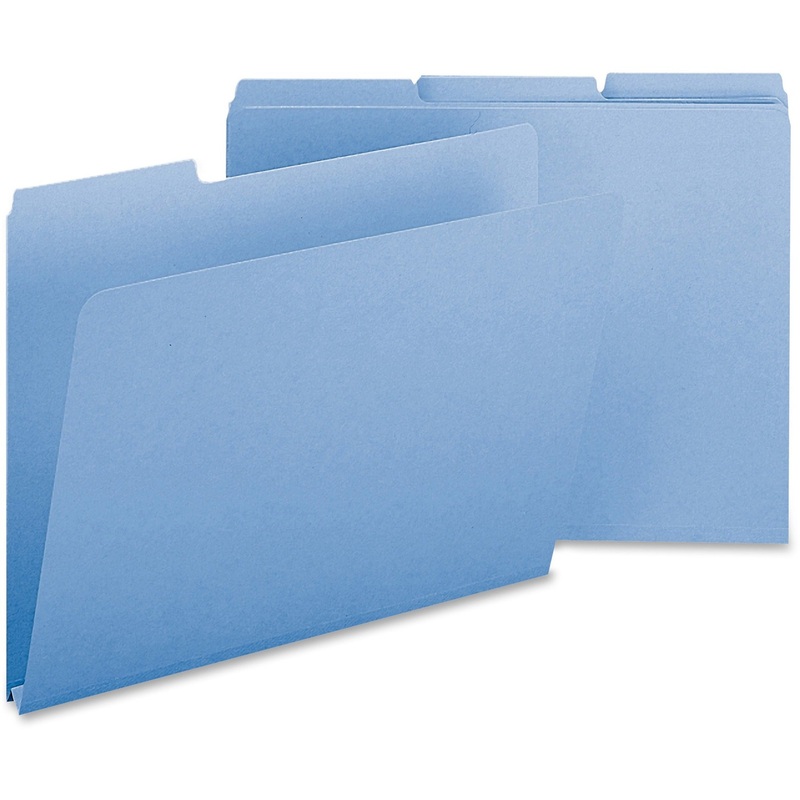 Smead Colored 1/3 Tab Cut Letter Recycled Top Tab File Folder – SMD21530
