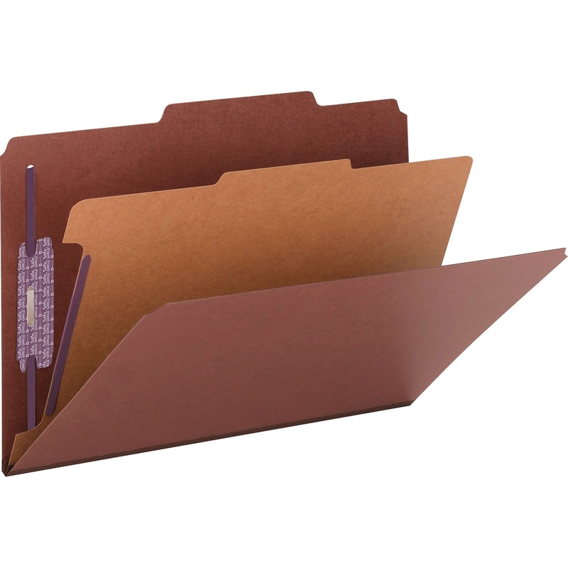 Smead SafeSHIELD 2/5 Tab Cut Legal Recycled Classification Folder – SMD18775