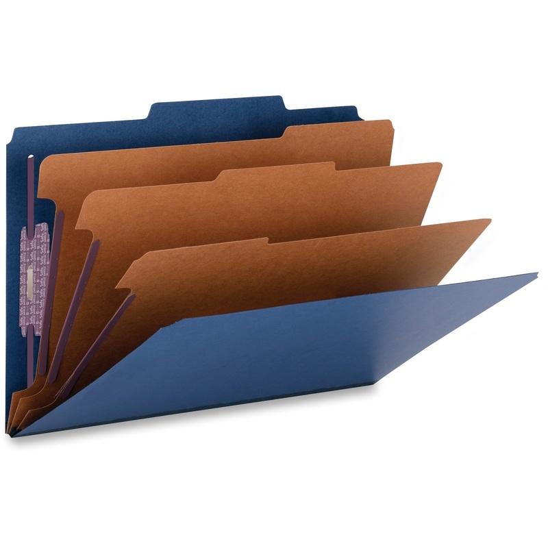 Smead SafeSHIELD 2/5 Tab Cut Legal Recycled Classification Folder – SMD19096