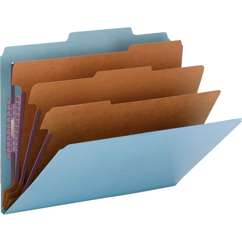 Smead SafeSHIELD Fasteners 3-Div Classification Folders – SMD14094