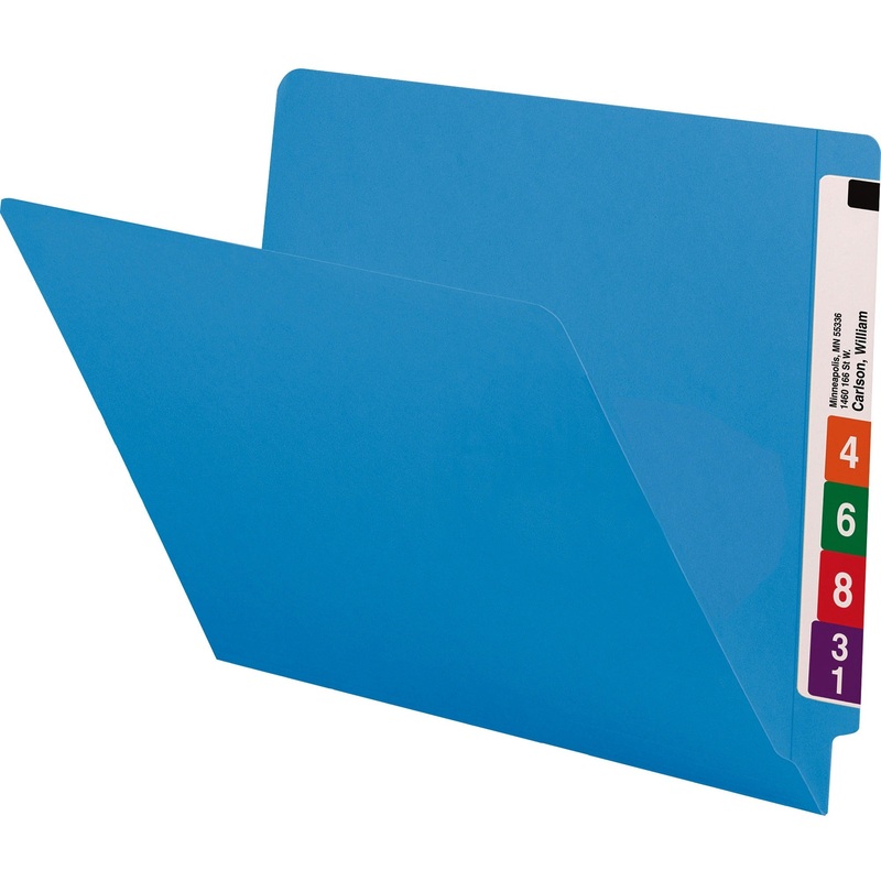 Smead Shelf-Master Straight Tab Cut Letter Recycled End Tab File Folder – SMD25010