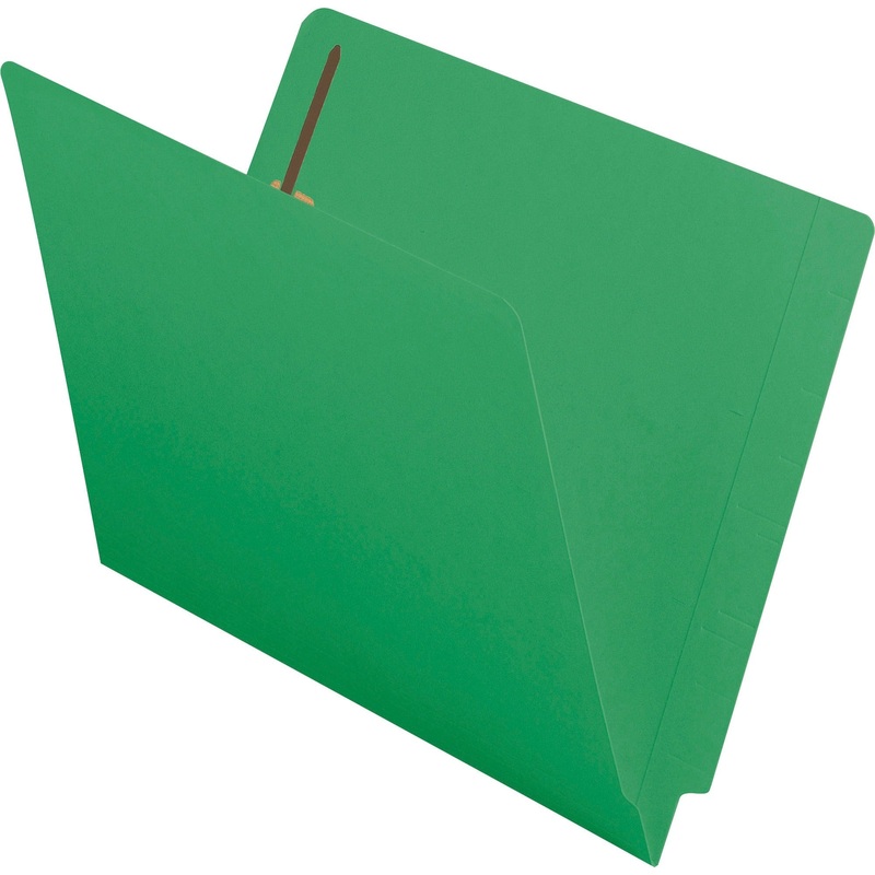 Smead Shelf-Master Straight Tab Cut Letter Recycled Fastener Folder – SMD25140