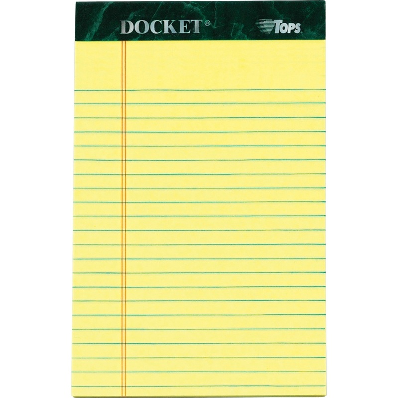 TOPS Jr. Legal Rule Docket Writing Pads – TOP63350