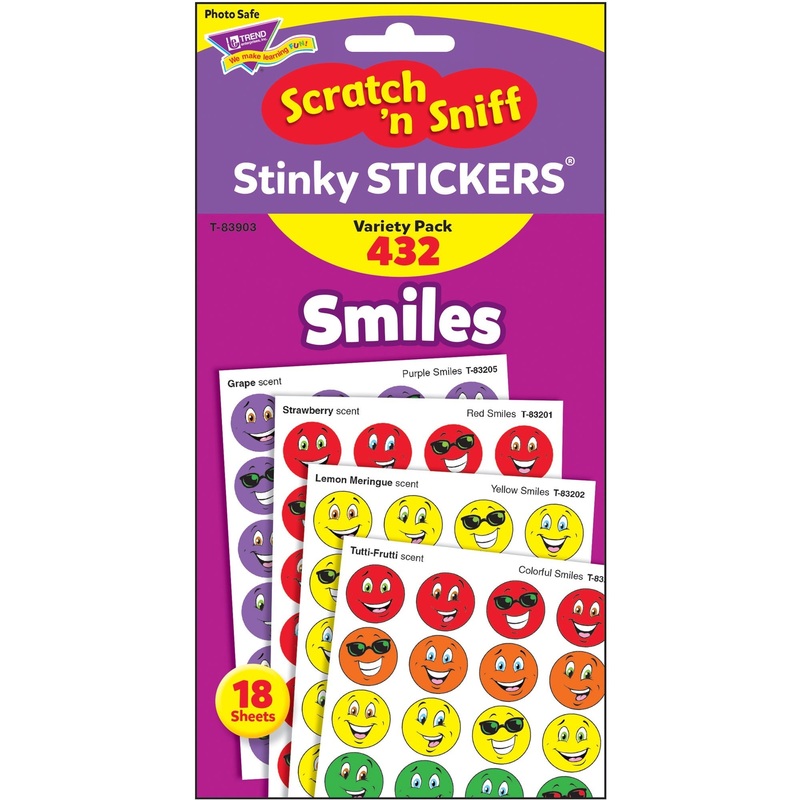 Trend Smiles Stinky Stickers Variety Pack – TEPT83903
