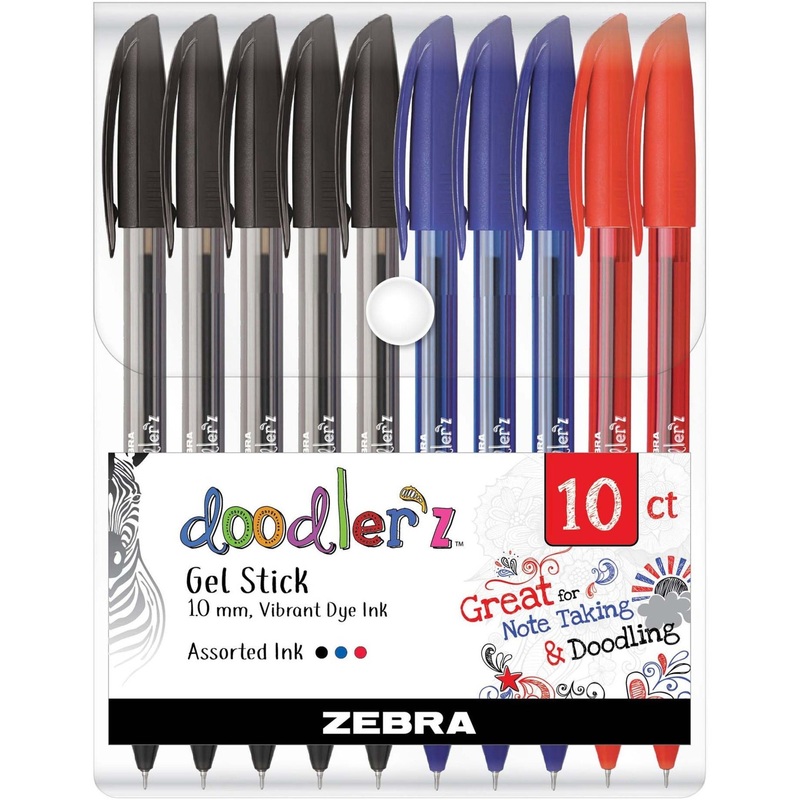 Zebra Pen Doodler’z Gel Stick Pens – ZEB41970