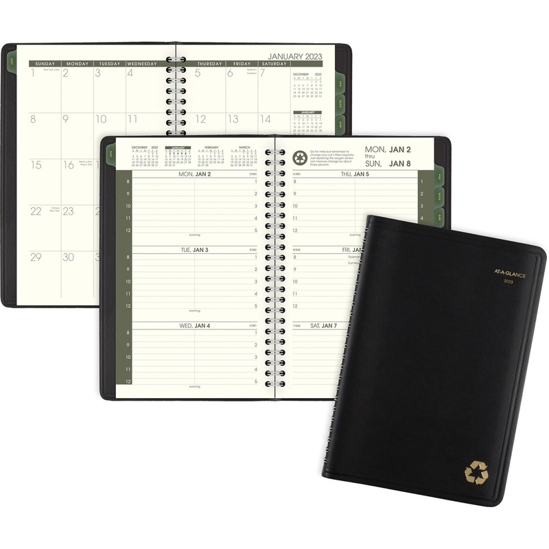 At-A-Glance 100% Recycled Weekly/Monthly Appointment Book – AAG70100G05