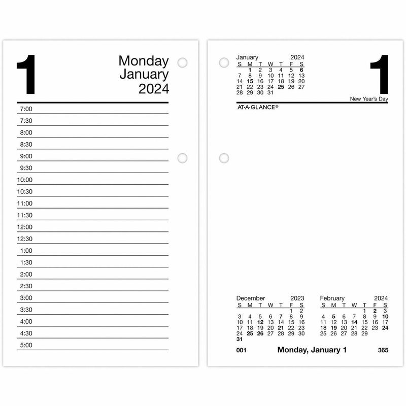 At-A-Glance Recycled Desk Calendar Refill – AAGE717R50