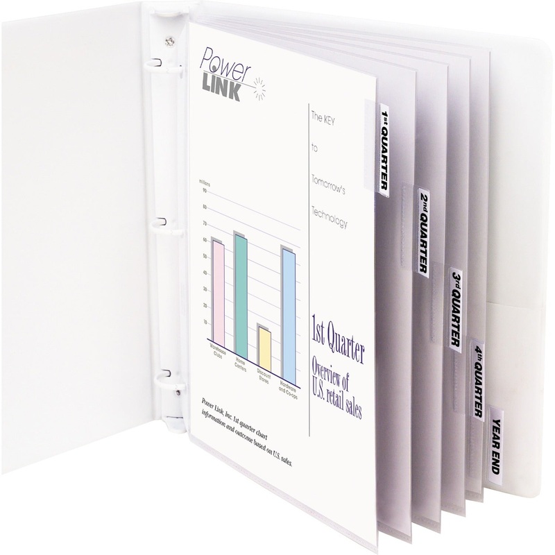C-Line Heavyweight Poly Sheet Protectors with Index Tabs – CLI05557
