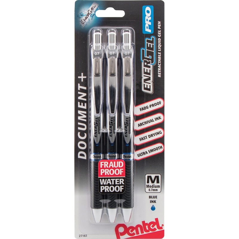 EnerGel PRO Retractable Liquid Gel Ink Pens – PENBLP77BP3C