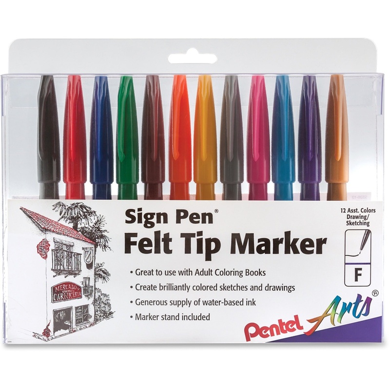 Pentel Arts Fiber-tipped Sign Pens – PENS52012
