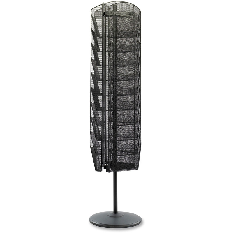 Safco Onyx Rotating Mesh Magazine Rack – SAF5577BL