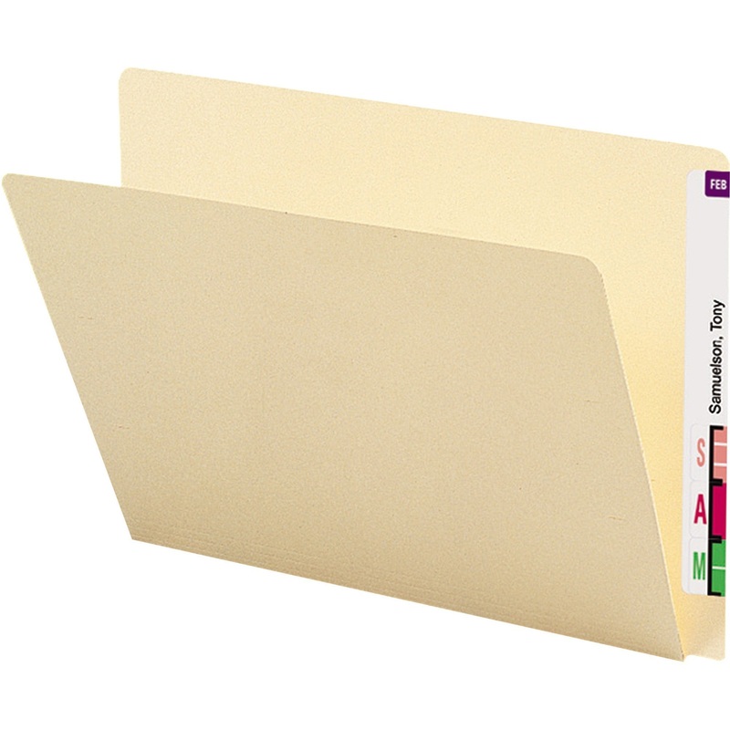 Smead Straight Tab Cut Letter Recycled End Tab File Folder – SMD24250