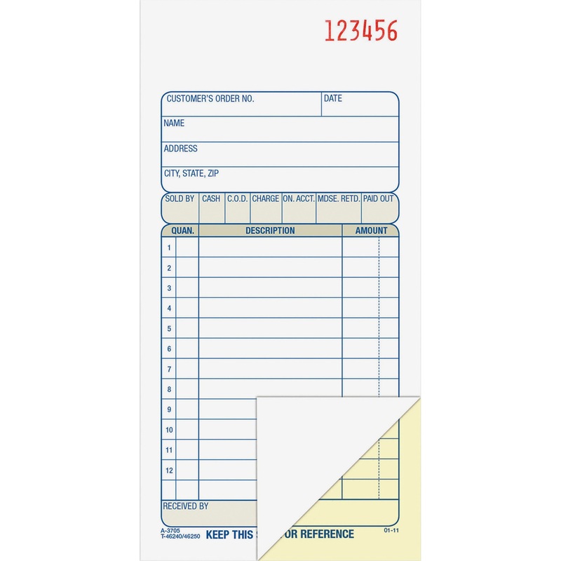 Adams Carbonless 2-part Numbered Sales Order Books – ABFDC3705