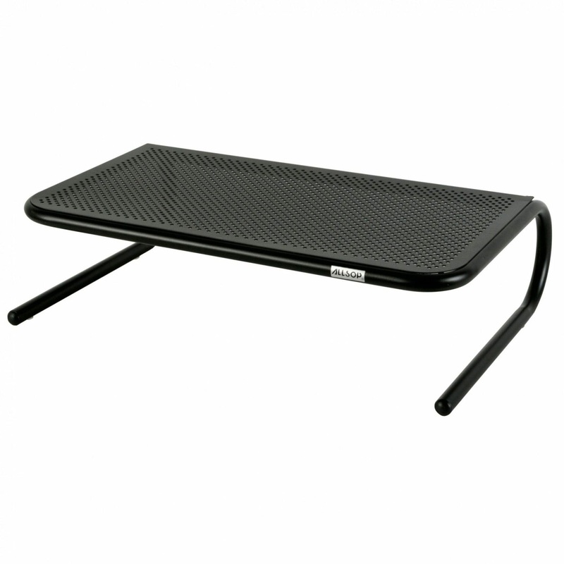 Allsop Metal Art Monitor Stand (Large) 18-Inch Wide Platform – Black (30336) – ASP30336
