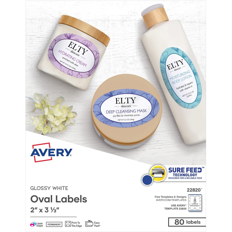 Avery Easy Peel Oval Labels – AVE22820