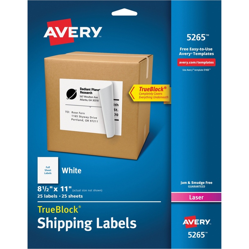 Avery Shipping Labels – TrueBlock – AVE5265