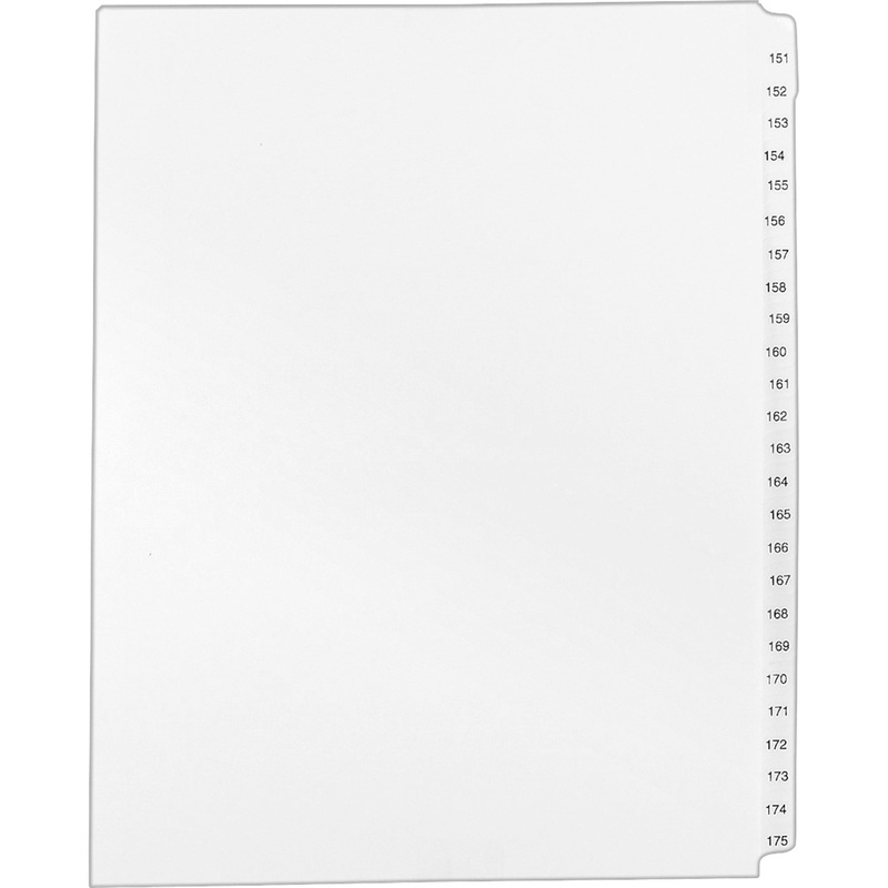 Avery Standard Collated Legal Exhibit Divider Sets – Avery Style – AVE01336