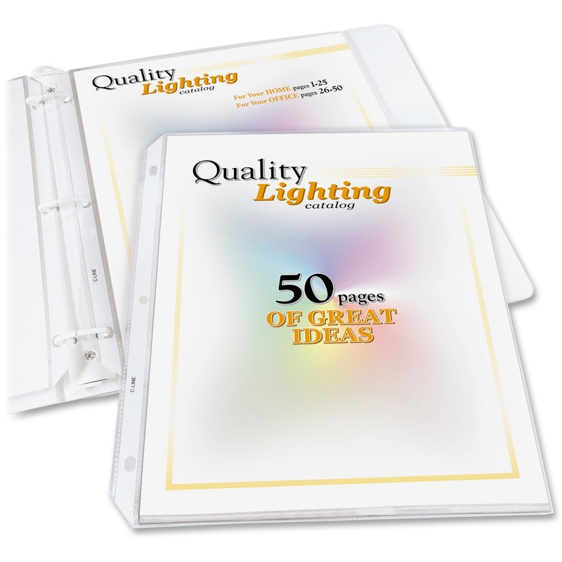 C-Line High Capacity Heavyweight Poly Sheet Protectors – CLI62020
