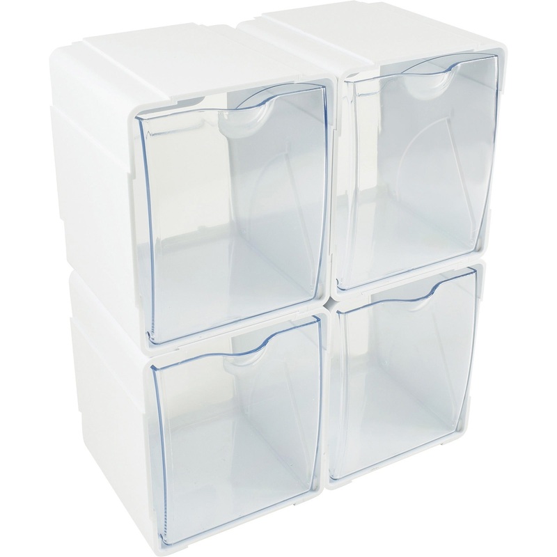Deflecto Tilt Bin Interlocking Storage Organizer – DEF421103
