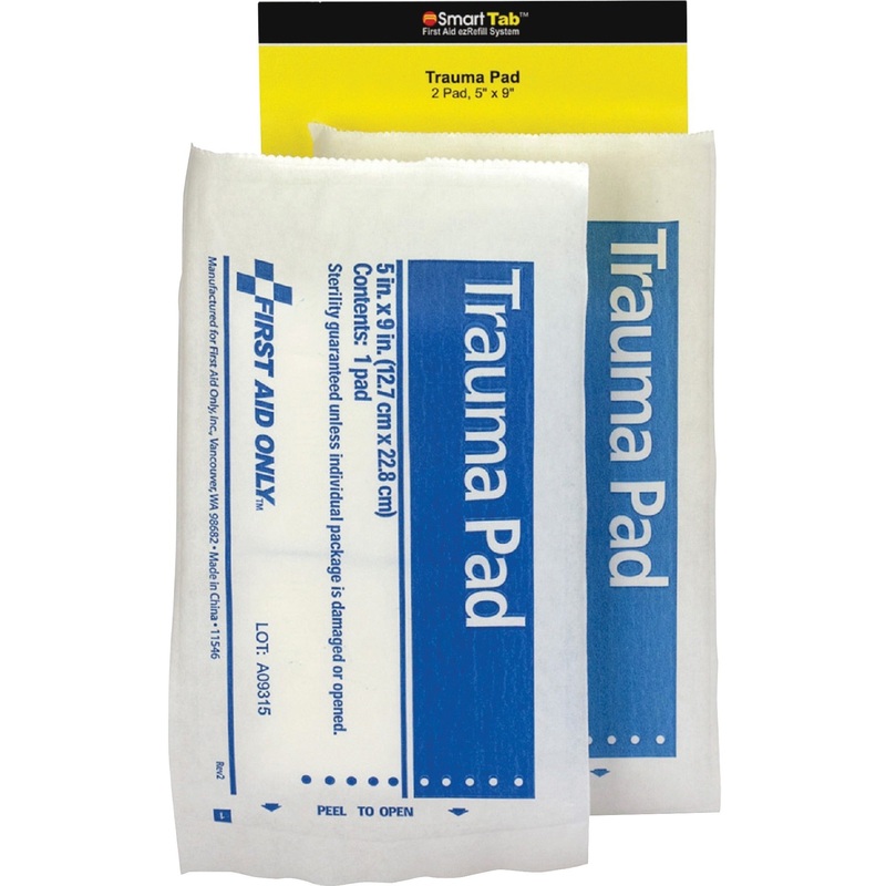 First Aid Only SmartCompliance Refill Trauma Pads – FAOFAE6024