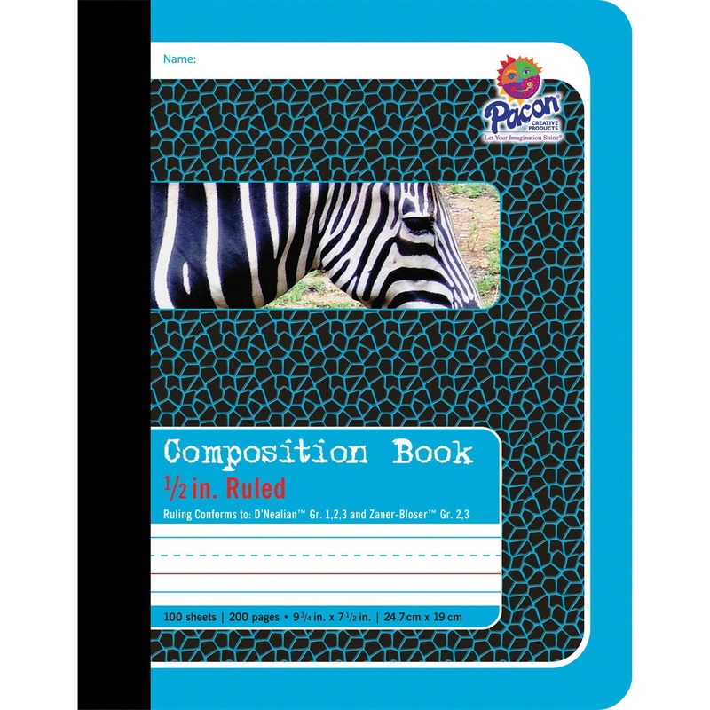 Pacon 1/2 Ruled Composition Book – PAC2425
