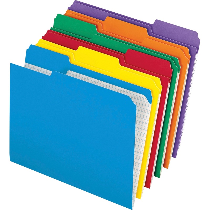 Pendaflex 1/3 Tab Cut Letter Recycled Top Tab File Folder – PFXR15213ASST