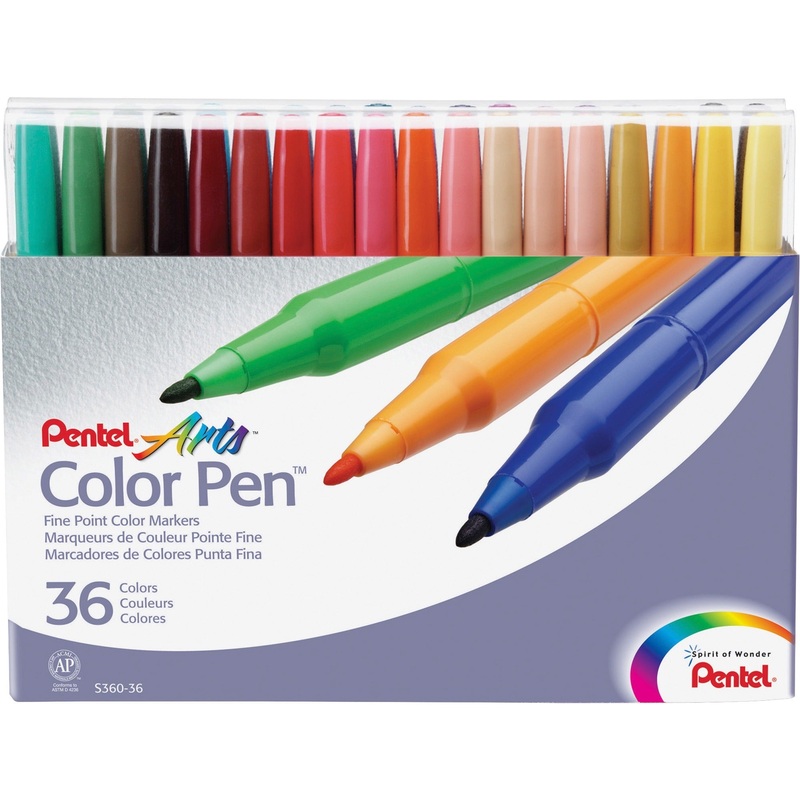 Pentel Arts Fine Point Color Pen Markers – PENS36036