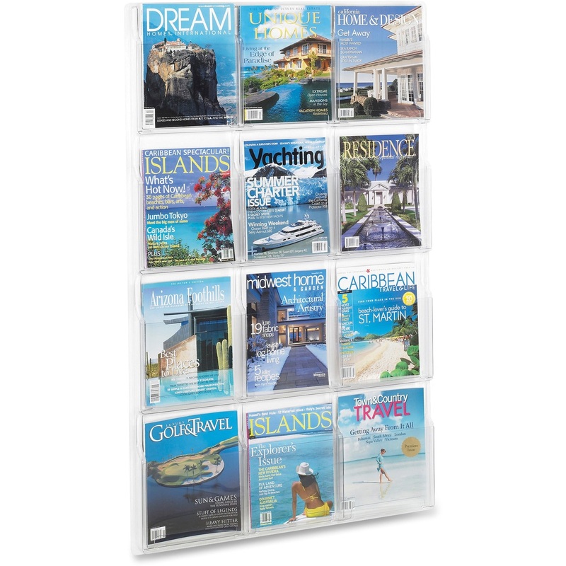 Safco 12 Pocket Magazine Display – SAF5602CL