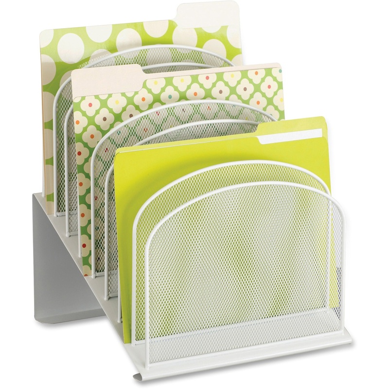 Safco Onyx Wire Mesh Desktop Organizer – SAF3258WH