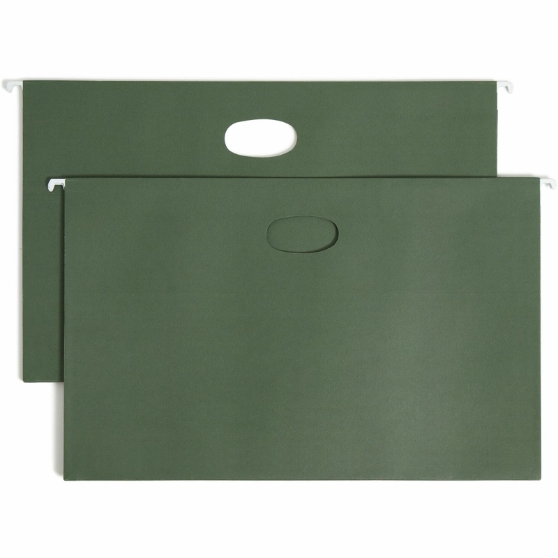Smead Hanging File Pockets, 3-1/2 Inch Expansion, Legal Size, Standard Green, 10 Per Box (64320) – SMD64320