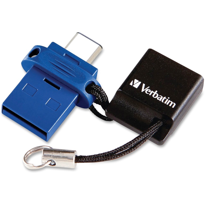 64GB Store ‘n’ Go Dual USB 3.2 Gen 1 Flash Drive for USB-C Devices – Blue – VER99155