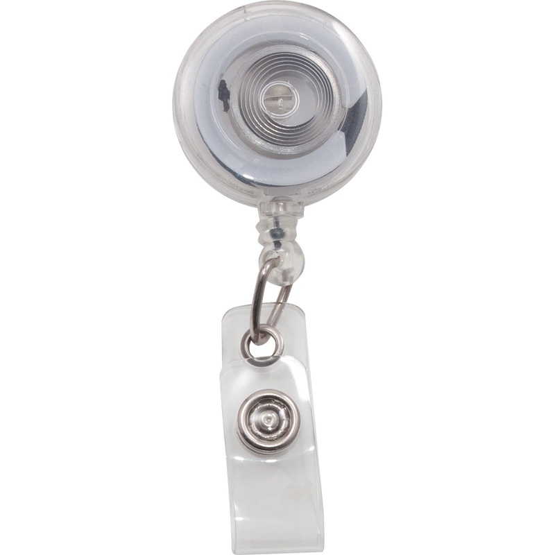 Advantus Translucent Retractable ID Card Reel with Snaps – AVT75473
