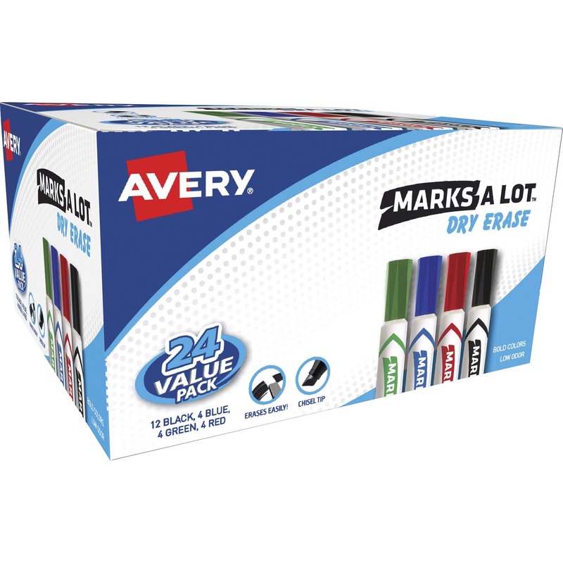 Avery Marks A Lot Desk-Style Dry-Erase Markers – AVE98188