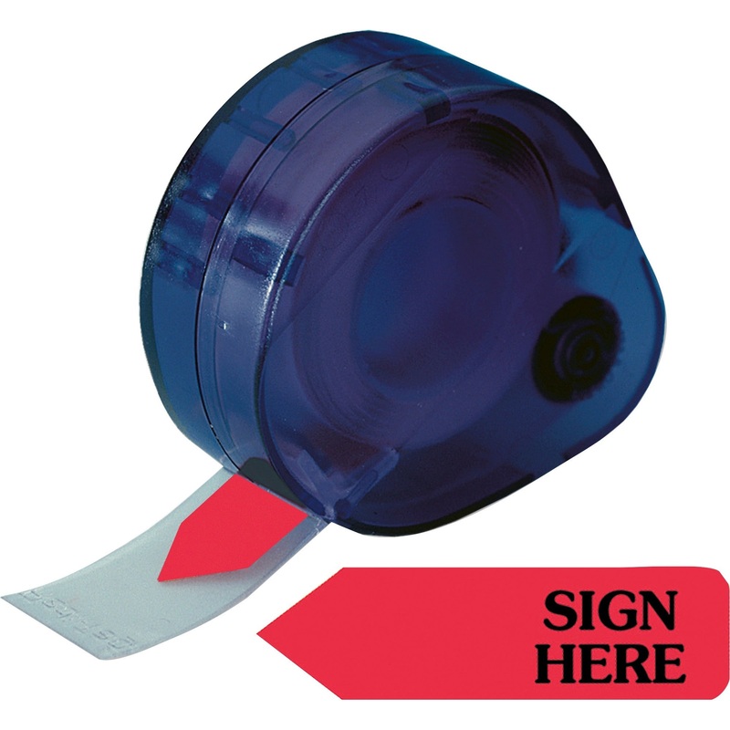 Redi-Tag Sign Here Removable Flags In Dispenser – RTG81024