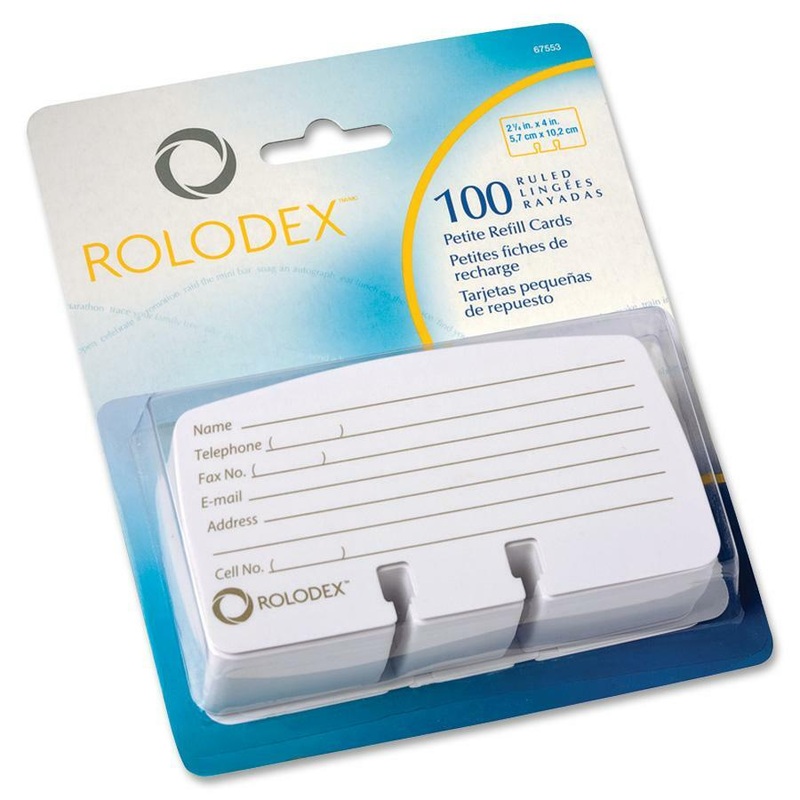 Rolodex Rotary File Petite Card Refills – ROL67553