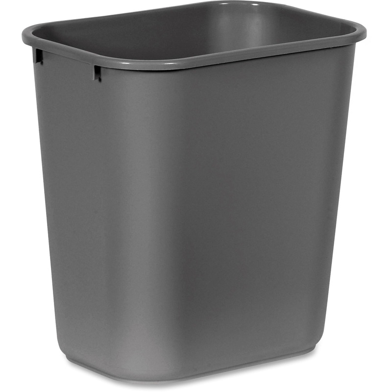Rubbermaid Commercial 28 QT Medium Deskside Wastebasket – RCP295600GY