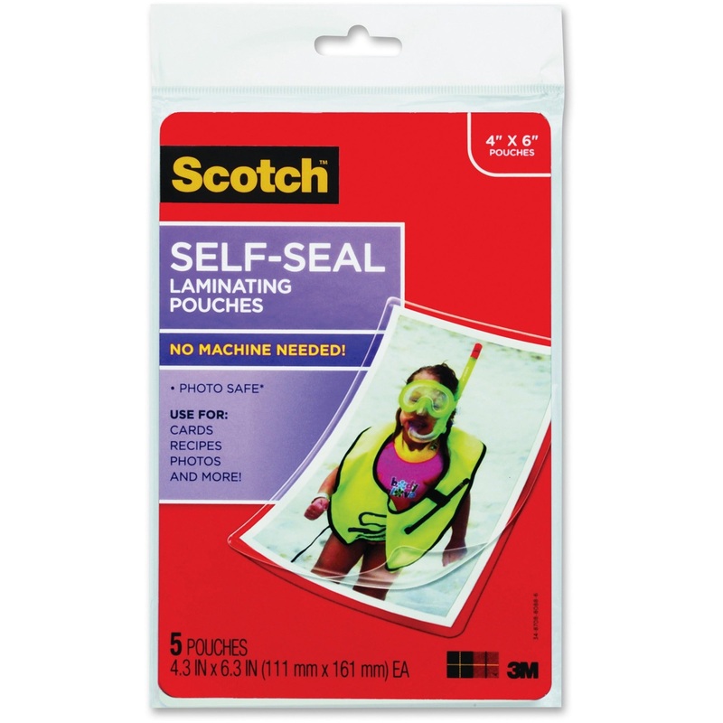 Scotch Self-sealing Photo Laminating Sheets – MMMPL900G